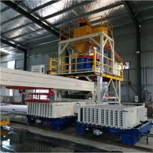 Kevyt sementtikeramsiittiseinälevyjen tuotantolinja